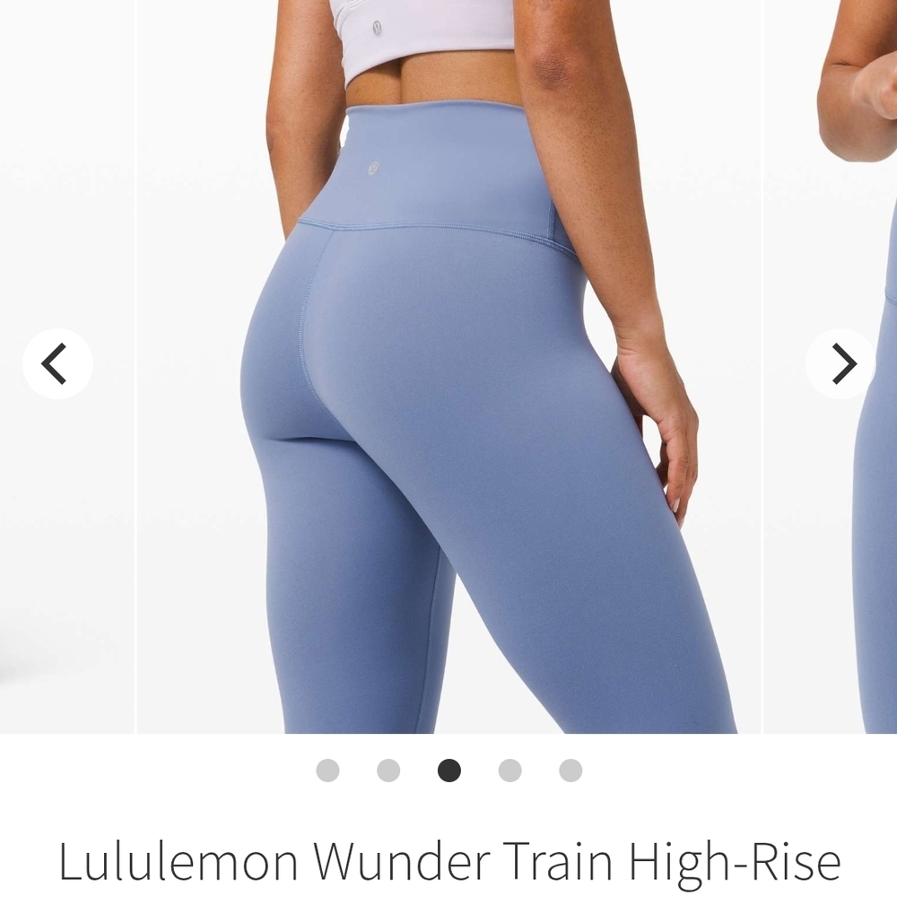 NWT! Lululemon Wunder Train HR Size 2 Water Drop Blue Legging